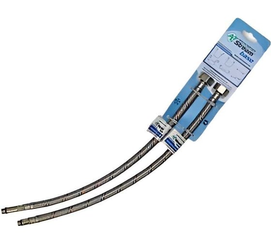 Комплект гибкой подводки для смесителя Altstream BASE 1/2хМ10, г/ш, 80 см 023010508 30666134