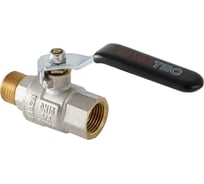 Шаровый кран VALTEC PERFECT, стальная рукоятка 1/2 вн.-нар. VT.315.N.04