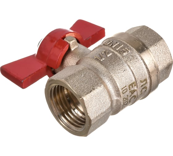 Шаровый кран VALTEC СТАНДАРТ, рукоятка бабочка 1/2, вн.-вн. VT.122.G.04