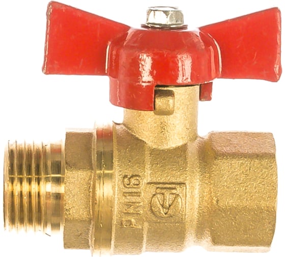 Шаровый кран VALTEC СТАНДАРТ, рукоятка бабочка 1/2, вн.-нар. VT.123.G.04