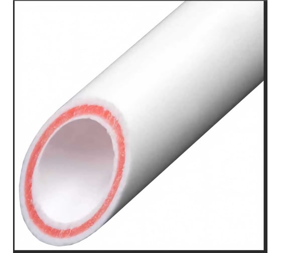 Труба VALTEC PP-FIBER арм. стекл., PN 20, 32мм белый, по 2м VTp.700.FB20.32.02