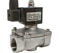 Соленоидный клапан прямого типа с мембраной принудительного подъёма ArTorq 2/2 нормально закрыт, G 1”, корпус нержавеющая сталь, SK25N200GN.24DC