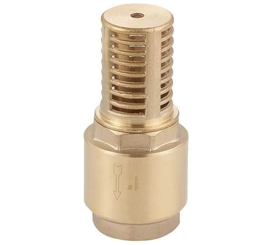Обратный клапан UNIPUMP 1/2" с сеткой сетка-латунь, толкатель-латунь 11563