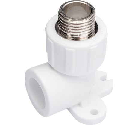 Угольник с наружной резьбой Политэк с креплением ПП 20х1/2 9500082012