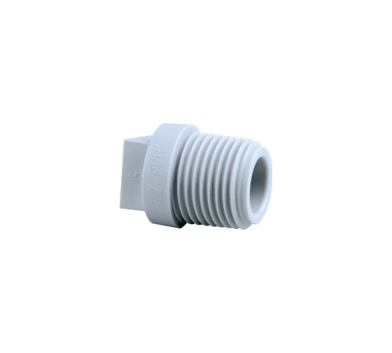 Пробка с резьбой PIPELIFE INSTAPLAST 1/2 grey/white 3297440622 1
