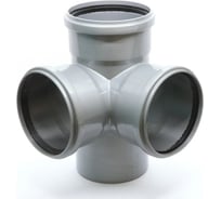 Крестовина для внутренней канализации Flextron 2-х плоскостная, 110x110x110x87.5 градусов 148040