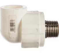 Комбинированный отвод PIPELIFE INSTAPLAST НР 20x1/2 белый 3297450729