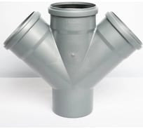 Крестовина для внутренней канализации Flextron d 110x110x110 мм 45 градусов145688