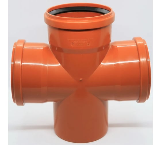 Крестовина для наружной канализации Flextron d 110x110x110 мм 87.5 градусов 143265 1