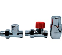 Комплект для прямого подключения с термоголовкой Vario Term Royal хромированный ROGS0202CFP