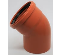 Отвод для наружной канализации Flextron d 110 мм, 45 градусов 141136