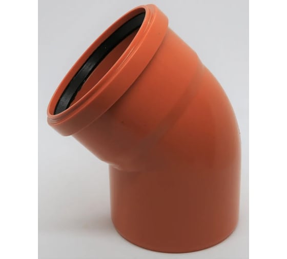 Отвод для наружной канализации Flextron d 110 мм, 45 градусов 141136 1