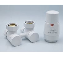 Комплект для прямого подключения с термоголовкой Vario Term Premium Eleganckie белый PREGS0206C/FK PEX