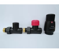 Комплект для прямого подключения с термоголовкой Vario Term Royal чёрный структурный ROGS0214CFP