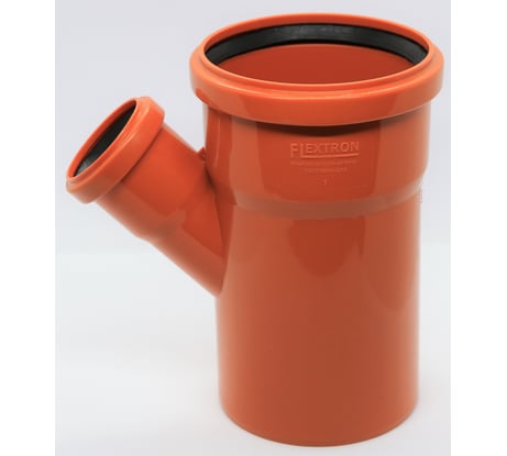 Тройник для наружной канализации Flextron d 110 мм на d 50 мм, 45 градусов 140817