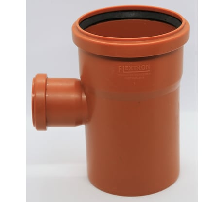 Тройник для наружной канализации Flextron d 110 мм на d 50 мм, 87.5 градусов 140771