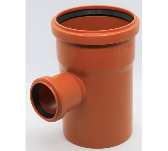 Тройник для наружной канализации Flextron d 110 мм на d 50 мм, 87.5 градусов 140771