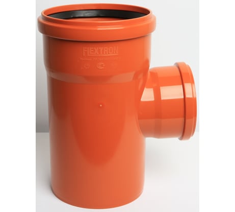 Тройник для наружной канализации Flextron d 160 мм на d 110 мм, 87.5 градусов 142566