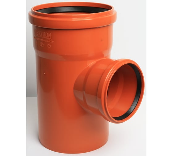 Тройник для наружной канализации Flextron d 160 мм на d 110 мм, 87.5 градусов 142566