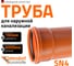 Труба ПВХ наружной канализации Ostendorf 160 х 6000 мм 222060 2