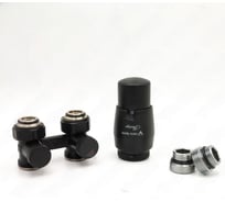 Комплект для прямого подключения с термоголовкой Vario Term Premium Eleganckie чёрный структурный EPRNYGS0214C/FP