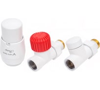 Комплект для прямого подключения с термоголовкой Vario Term Royal белый матовый ROGS0221CFP