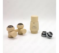 Комплект для прямого подключения с термоголовкой Vario Term Premium Eleganckie структурный песочный EPRNYGS0209C/FP