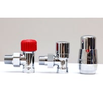 Комплект для углового подключения с термоголовкой Vario Term Royal хромированный ROGS0202CFK