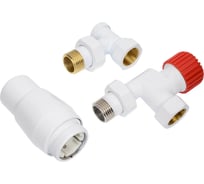 Комплект для подключения с термоголовкой Vario Term Axi Eleganckie белый EAXIGS0206C