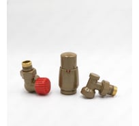 Комплект для подключения с термоголовкой Vario Term Vario Term Master правый золотой EMAGS0204CFK/P