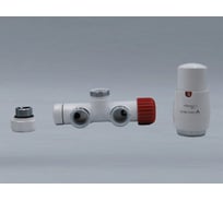 Комплект для углового подключения с термоголовкой Vario Term Unico правый белый UGS0206CFK/P