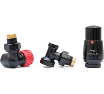 Комплект для подключения с термоголовкой Vario Term Master левый чёрный матовый EMAGS0224CFK/L