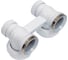 Комплект для углового подключения с термоголовкой Vario Term Premium Eleganckie белый EPRNYGS0206C/FK 3