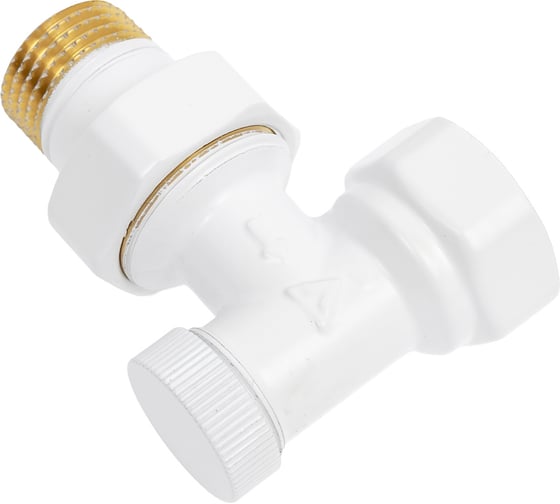 Комплект для углового подключения с термоголовкой Vario Term Elegant белый матовый ELGS0221C/FK