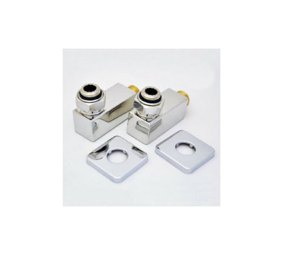 Комплект уголков GROTA квадрат с накидной гайкой 1/2" х 3/4" Американка грота