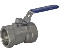 Шаровой кран Benarmo Ду15 Pу63 муфтовый стандартнопроходной, нержавеющая сталь, рукоятка D160-03321