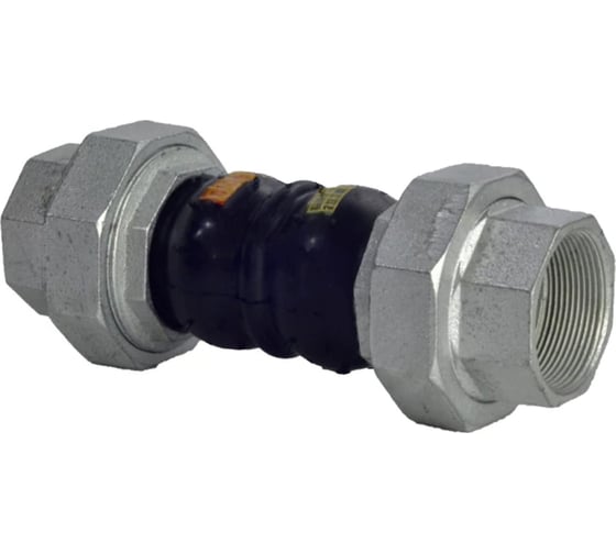 Компенсатор Benarmo EPDM Ду20 Ру16 резиновый антивибрационный муфтовый D140-01430
