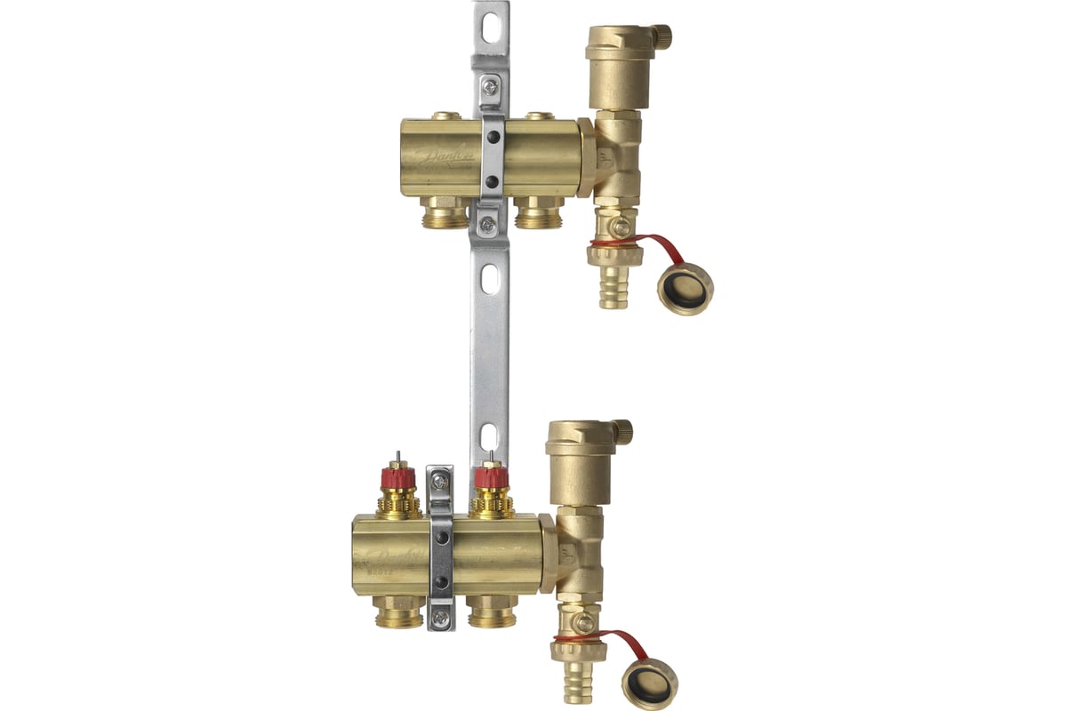 Комплект коллекторов Danfoss FHF-2 set , 2 выхода 088U0702 049499 ...