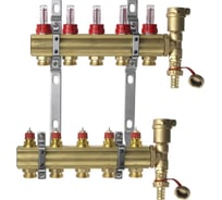 Комплект коллекторов Danfoss FHF-5F set, 5 выходов 088U0725 049524