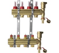 Комплект коллекторов Danfoss FHF-4F set, 4 выхода 088U0724 049523