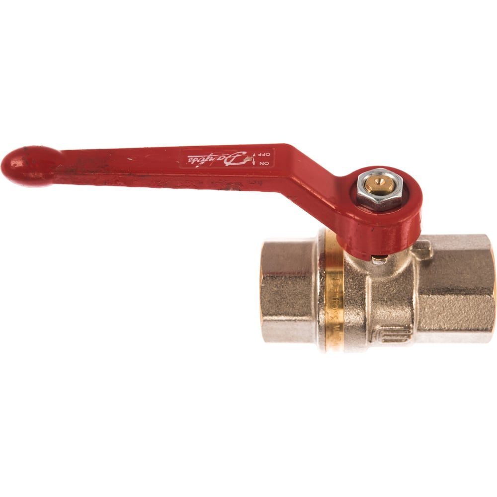 Кран шаровый Danfoss BVR Ду20 Ру40 м/м полн.рыч. латунь никель 065B8208 ...