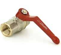 Кран шаровый Danfoss BVR Ду15 Ру40 м/м полн.рыч. латунь никель 065B8207 062775