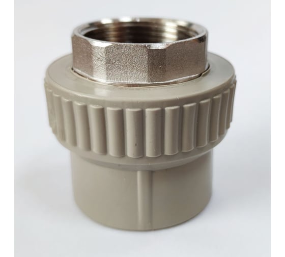 Комбинированная муфта LAMMIN ppr вр 50x1_1/2" под ключ 30/6 серый Lm31044050040G 1
