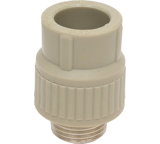 Комбинированная муфта LAMMIN ppr нр 20x1/2" 180/30 серый Lm31041020015G