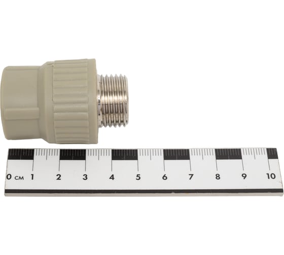 Комбинированная муфта LAMMIN ppr нр 20x1/2" 180/30 серый Lm31041020015G