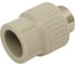 Комбинированная муфта LAMMIN ppr нр 20x1/2" 180/30 серый Lm31041020015G 2