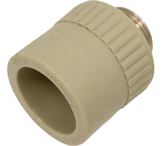 Комбинированная муфта LAMMIN ppr нр 32x3/4" 80/20 серый Lm31041032020G