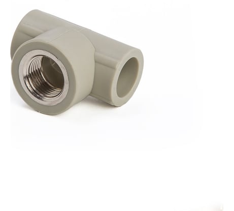 Тройник LAMMIN ppr комбин. вр 20x1/2" 100/25 серый Lm31047020015G