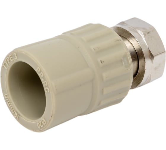 Муфта LAMMIN ppr с накидной гайкой 20x1/2" 210/30 серый Lm31045020015G