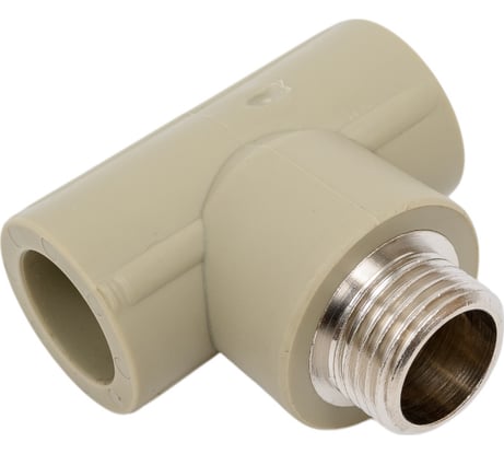 Тройник LAMMIN ppr комбин. нр 20x1/2" 100/25 серый Lm31046020015G